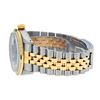 Image 9 : Rolex Mens Two Tone And Stainless Steel Green String And Emerald Datejust Wristw