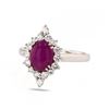 Image 2 : 2.76 ctw Ruby and 0.54 ctw Diamond Platinum Ring