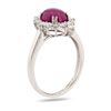 Image 3 : 2.76 ctw Ruby and 0.54 ctw Diamond Platinum Ring