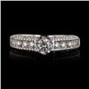 Image 3 : 0.51 ctw SI2 CLARITY CENTER Diamonds 14KT White Gold Ring (1.72 ctw Diamonds)