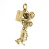Image 3 : Vintage British 9K Gold Bermuda Horse Drawn Carriage Ride Buggy Charm Pendant