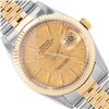 Image 1 : Rolex Mens Two Tone Yellow Gold And Steel 36MM Champagne Index Datejust With Rol