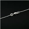 Image 7 : Large 14k White Gold 1.18 ctw Round Diamond Cross Pendant w/ 18" Fancy Link Chai