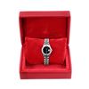 Image 9 : Rolex Ladies Stainless Steel Black Index Dial Diamond And Ruby Bezel Date Wristw