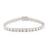 Image 1 : 12.43 ctw G to H COLOR SI1 to I2 CLARITY Diamond 14K White Gold Tennis Bracelet