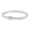 Image 2 : 12.43 ctw G to H COLOR SI1 to I2 CLARITY Diamond 14K White Gold Tennis Bracelet