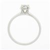 Image 7 : 14K White Gold 0.46 ctw Prong Illusion Set Round Diamond Solitaire Engagement Ri