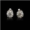 Image 3 : 3.00 ctw F to G COLOR I1 CLARITY Diamond 18K White Gold Stud Earrings