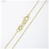 Image 6 : Estate 18k Yellow Gold 0.70 ctw Sapphire Flower Cluster Petite Pendant Necklace