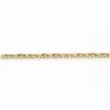 Image 7 : 14K Gold Long Faceted Gold Open Weave Pattern "Scarf" 39" Long Wrap Necklace