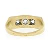 Image 7 : Antique Edwardian 14k Gold & Silver 0.75 ctw Old Mine Diamond Wedding Band Ring