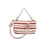 Image 1 : Chanel White Red Quilted Jersey Flap 2Way Bag