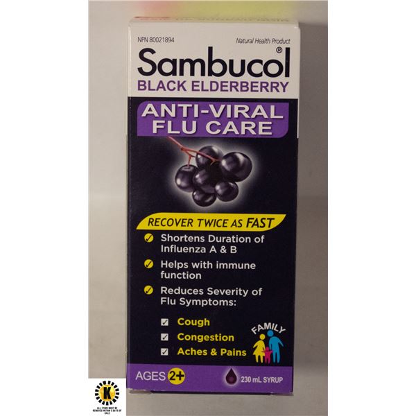 SAMBUROL ELDERBERRY ANTIVIRAL FLU CARE 230 ML