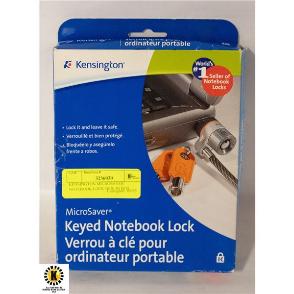 KENSINGTON MICROSAVER NOTEBOOK LOCK NEW IN BOX