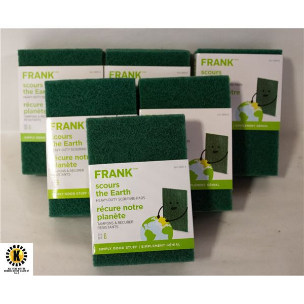 FRANK HEAVY DUTY SCOURING PADS- LOT OF 36- NEW