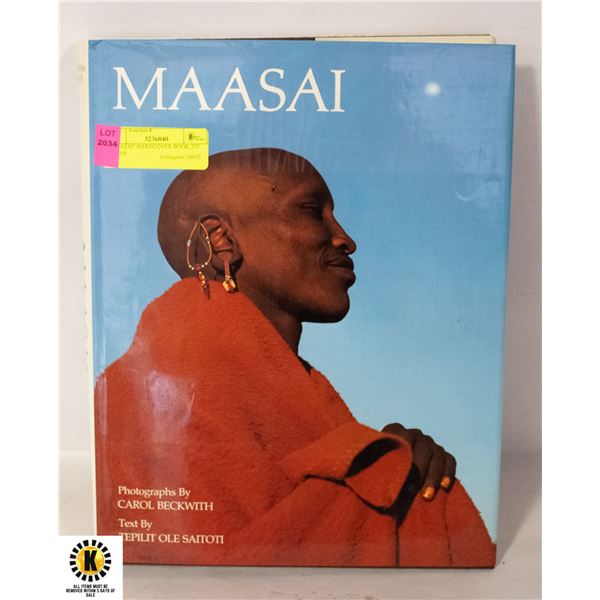 "MAASAI" HARDCOVER BOOK 275 PAGES