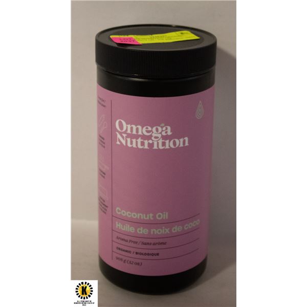 OMEGA NUTRITION ORGANIC COCONUT OIL- 908 GM
