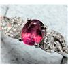 Image 1 : BZ2020-13C SILVER RUBY AND CZ RING