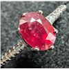 Image 1 : BZ2020-21C SILVER GENUINE RUBY RING