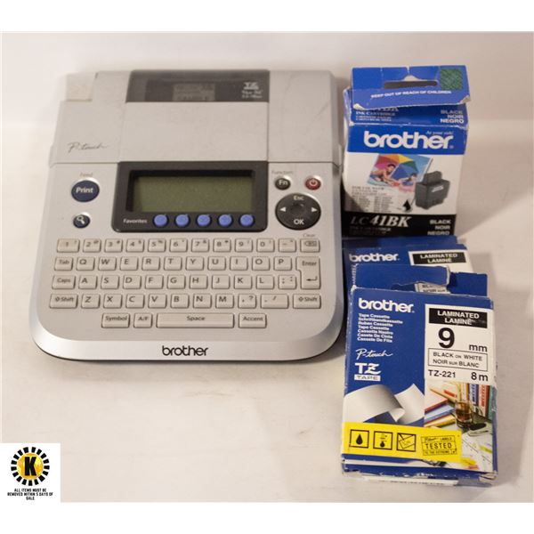 BROTHER P-TOUCH WITH CARTRIDGES