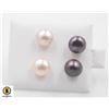 Image 1 : #140-NATURAL AKOYA PEARL EARRINGS  2PCS