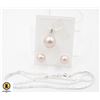 Image 1 : #51-SEA SHELL PENDANT ,EARRINGS SET