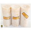 Image 1 : AVALON SUNSET BEESWAX CANDLES- 7" LOT OF 3