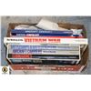 Image 1 : BATTLESHIPS/MILITARY/AIR/WAR BOOKS- BOX LOT ASST.