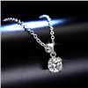 Image 4 : 1 CT GRA CERTIFIED MOISSANITE 925 SILVER NECKLACE