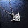 Image 2 : 1 CT GRA CERTIFIED MOISSANITE 925 SILVER NECKLACE