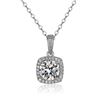 Image 1 : 1 CT GRA CERTIFIED MOISSANITE 925 SILVER NECKLACE