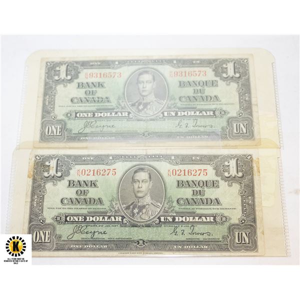 1937 X2 $1 NOTES