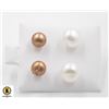 Image 1 : #152-NATURAL AKOYA PEARL EARRINGS  2PCS