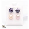 Image 1 : #141-NATURAL AKOYA PEARL EARRINGS  2PCS