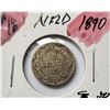 Image 1 : 29)  NEWFOUNDLAND 1890 92.5% SILVER DIME.
