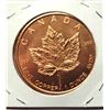 Image 2 : 30)  ONE OUNCE OF PURE COPPER ROUND, USA ON ONE SI