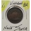 Image 1 : 26)  VICTORIAN 1861 NOVA SCOTIA LARGE PENNY.