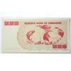 Image 2 : 23)  HYPER INFLATION BANK OF ZIMBABWE $500,00,000