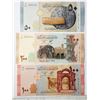 Image 2 : 24)  LOT OF 3 BANK NOTES FROM THE BANK OF SYRIA, 5