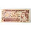 Image 1 : 21)  CANADIAN  1974 $2.00 BANKNOTE, NO CREASES ON