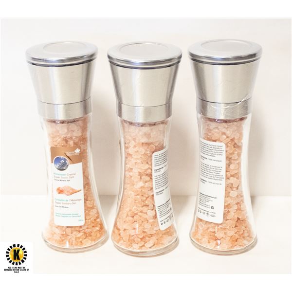NEWCO HIMALAYAN SALT GRINDERS- LOT OF 3