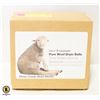 Image 1 : HANDMADE PURE WOOL DRYER BALLS- 3 PER BOX- NEW