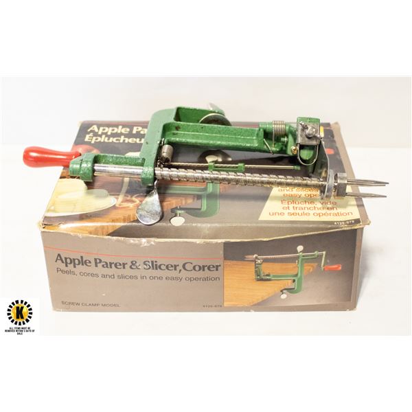 APPLE PARER/SLICER TABLE TOP MODEL