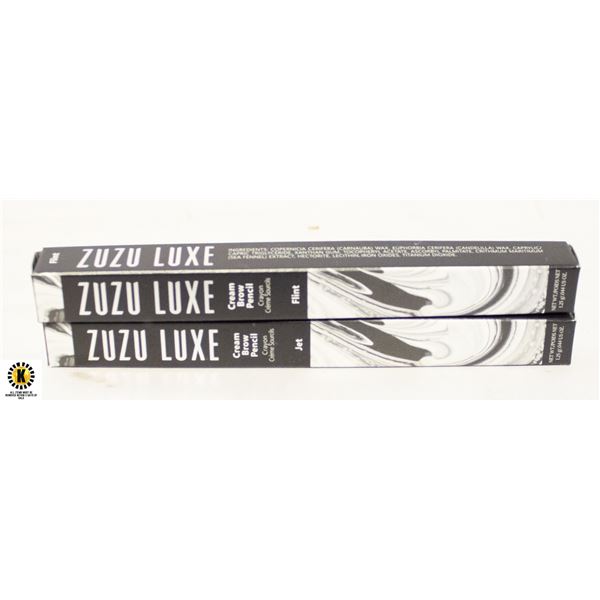 ZUZU LUXE BRAND "FLINT" & "JET" CREAM BROW PEN
