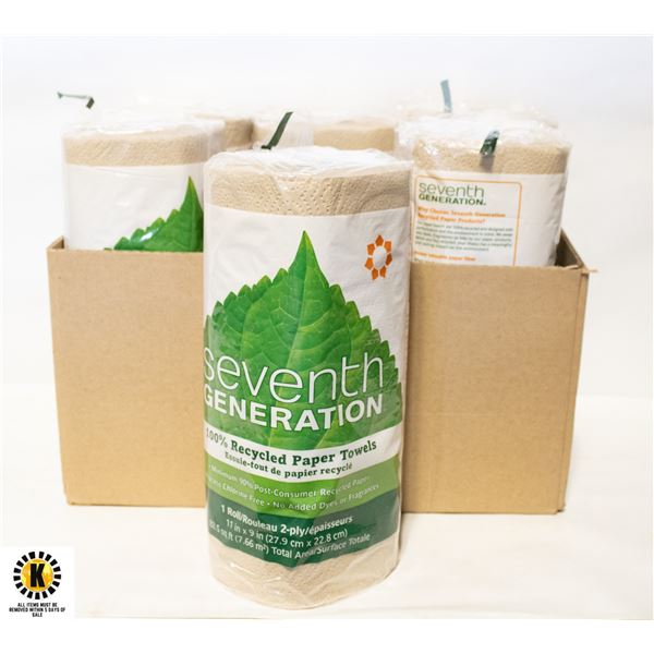 SEVENTH GENERATION RECYCLED PAPER TOWELS (6)