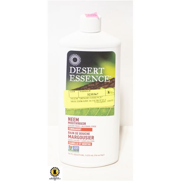 NEEM "DESERT ESSENCE" MOUTHWASH 16 OZ BOTTLE