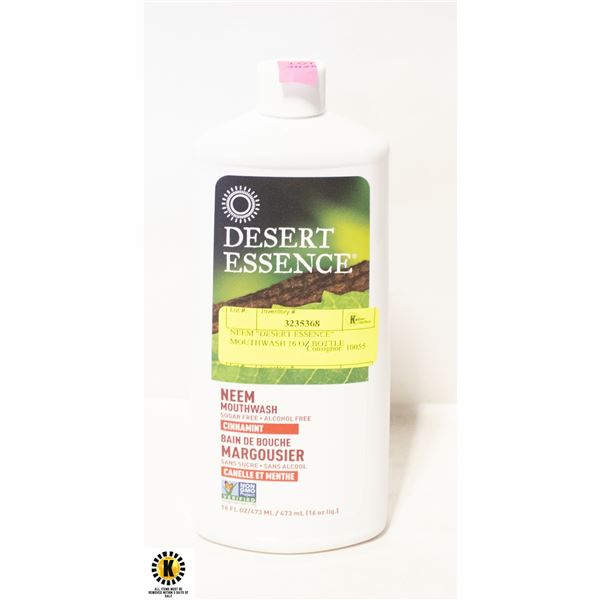 NEEM "DESERT ESSENCE" MOUTHWASH 16 OZ BOTTLE