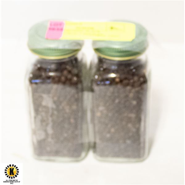 SIMPLY ORGANIC BLACK PEPPERCORNS- 2 BOTTLES