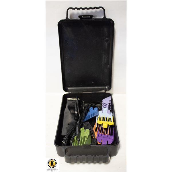 WAHL CORDED TRIMMER IN CASE W/ATTACHMENTS
