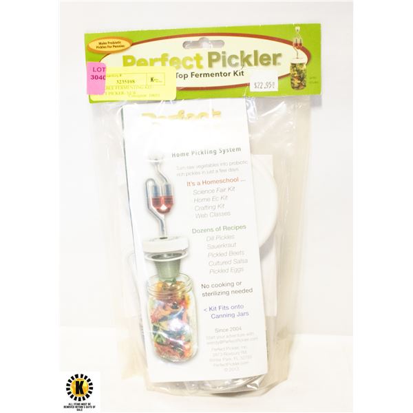 VEGETABLE FERMENTING KIT- PERFECT PICKER- NEW